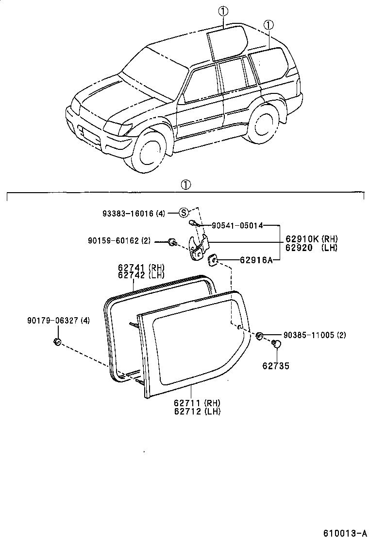  LAND CRUISER PRADO |  SIDE WINDOW