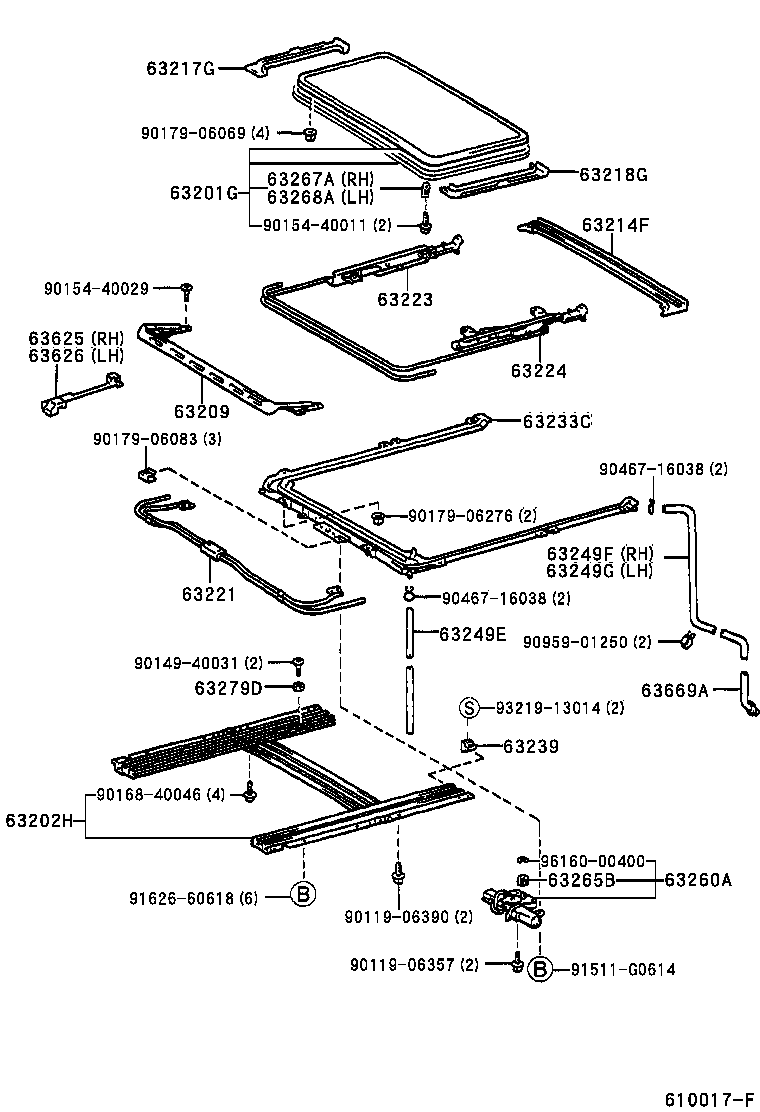  LAND CRUISER PRADO |  ROOF PANEL BACK PANEL