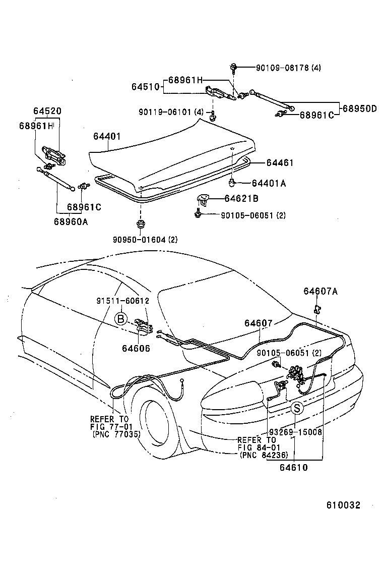 CELICA |  LUGGAGE COMPARTMENT DOOR LOCK