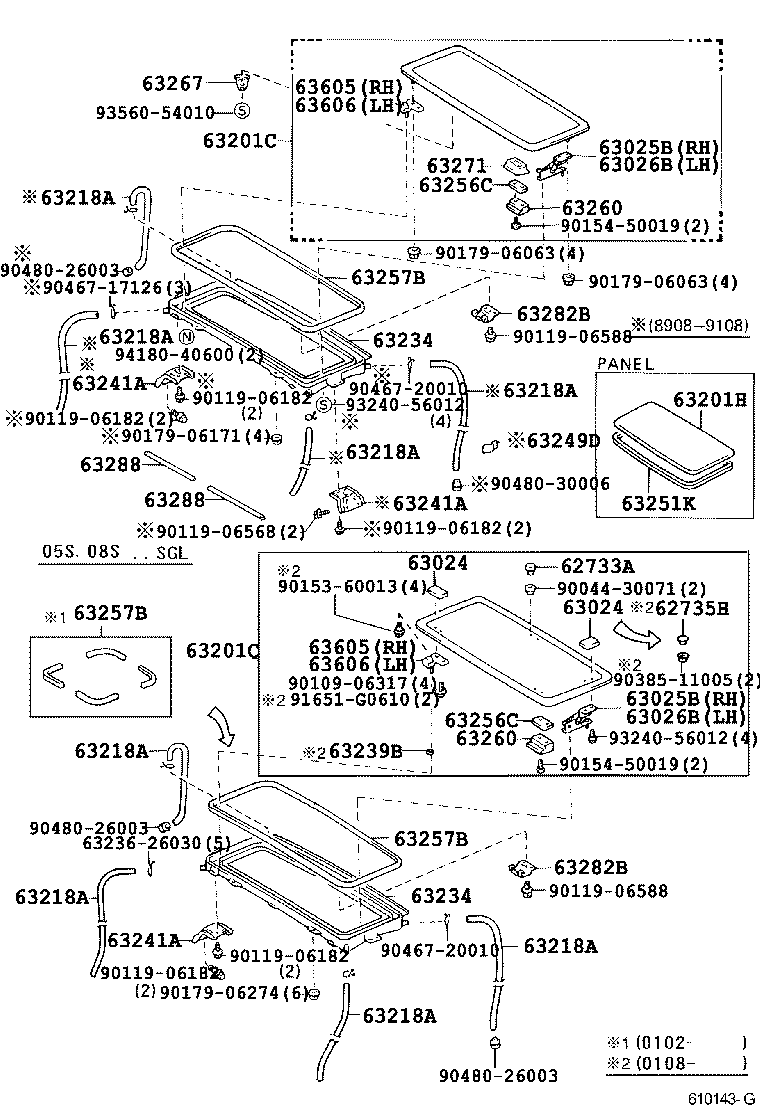  HIACE REGIUSACE |  ROOF PANEL BACK PANEL