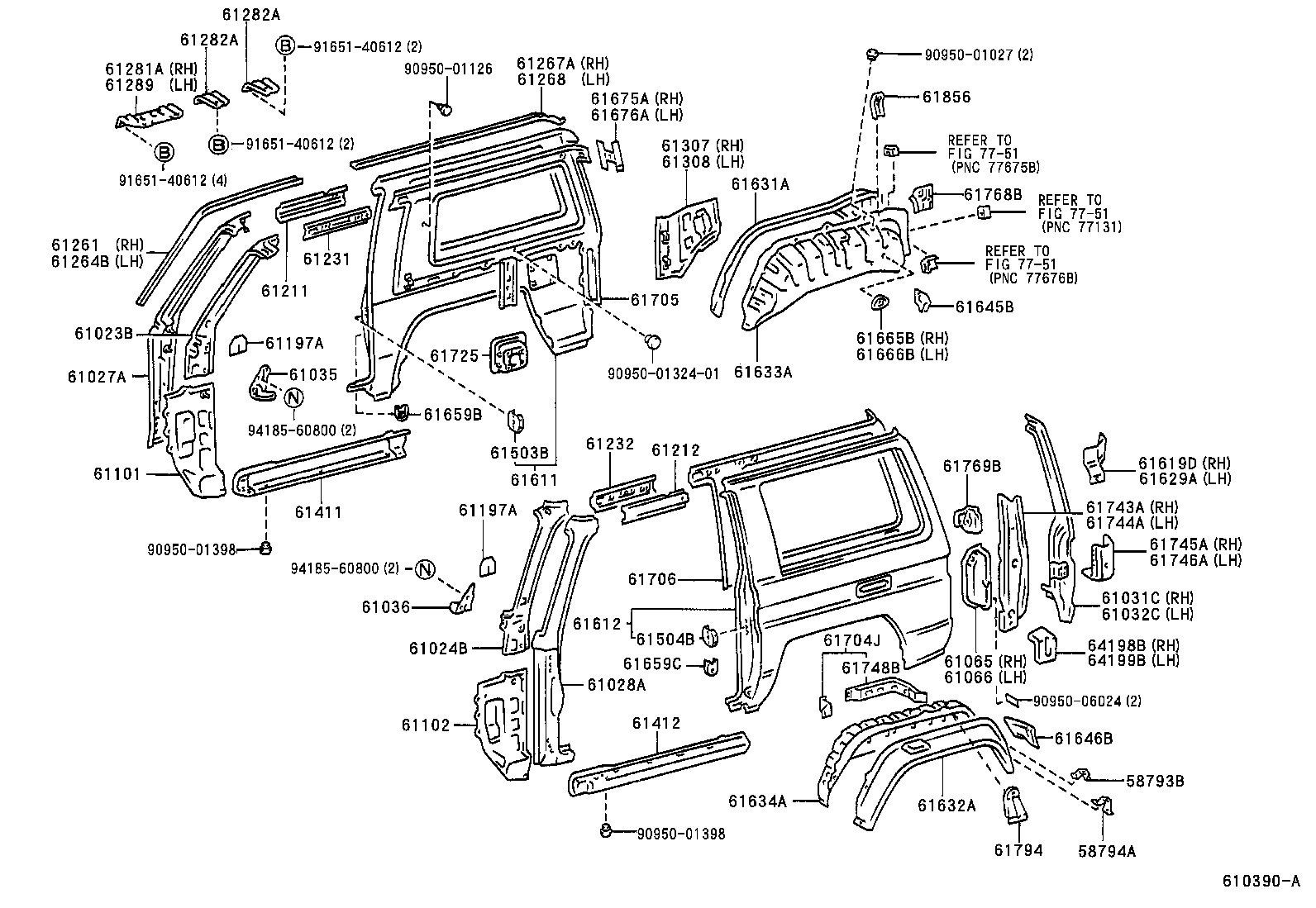  LAND CRUISER S T H T |  SIDE MEMBER