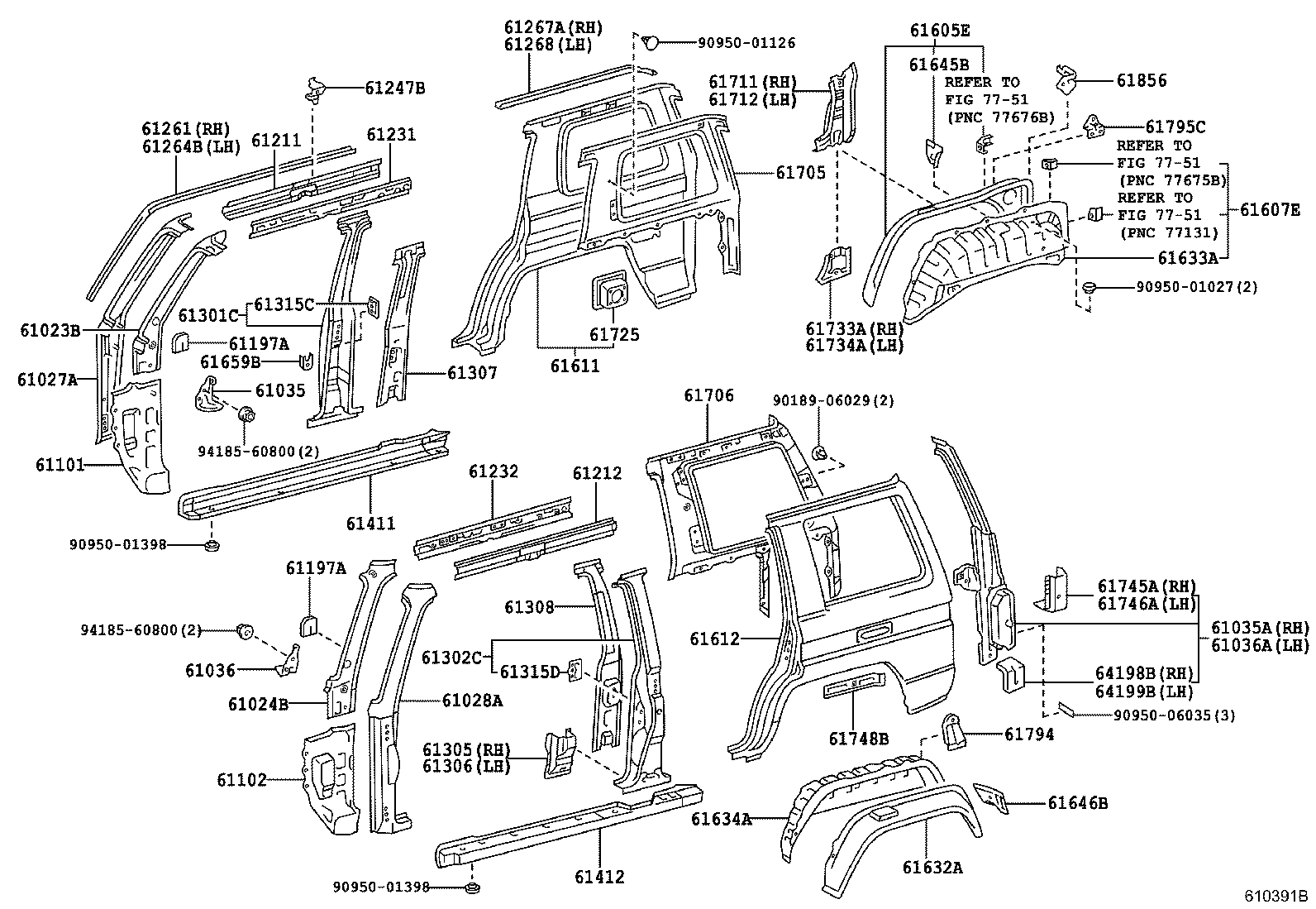  LAND CRUISER S T H T |  SIDE MEMBER