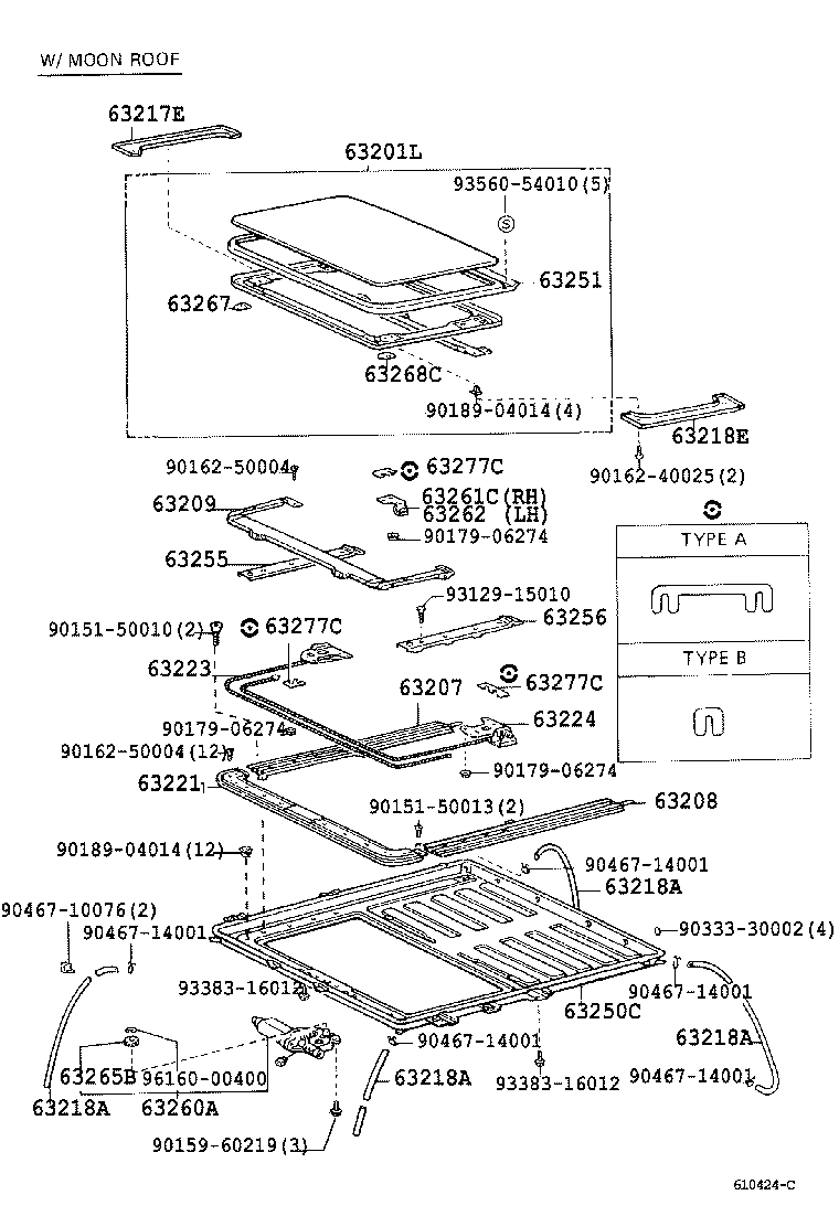 LAND CRUISER S T H T |  ROOF PANEL BACK PANEL