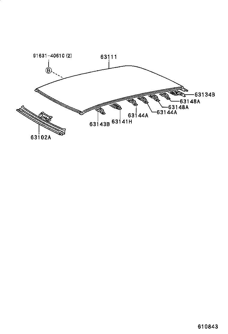  VISTA VISTA ARDEO |  ROOF PANEL BACK WINDOW GLASS