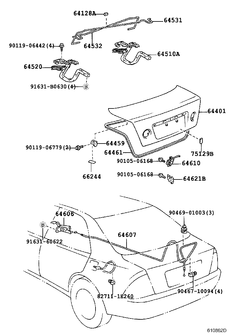  ALTEZZA ALTEZZA GITA |  LUGGAGE COMPARTMENT DOOR LOCK