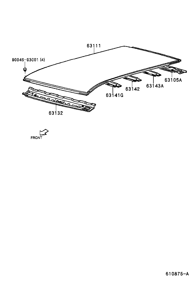  DUET |  ROOF PANEL BACK WINDOW GLASS