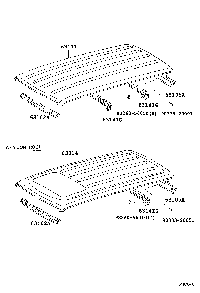  LAND CRUISER S T H T |  ROOF PANEL BACK PANEL