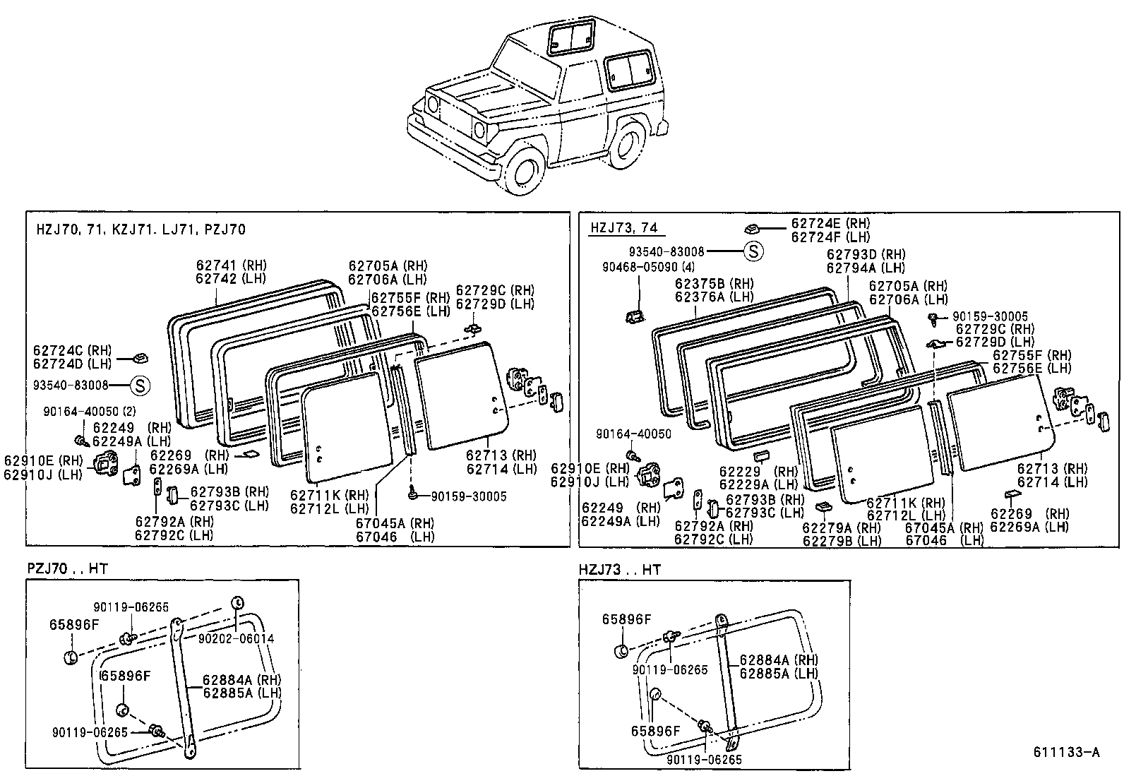  LAND CRUISER S T H T |  SIDE WINDOW