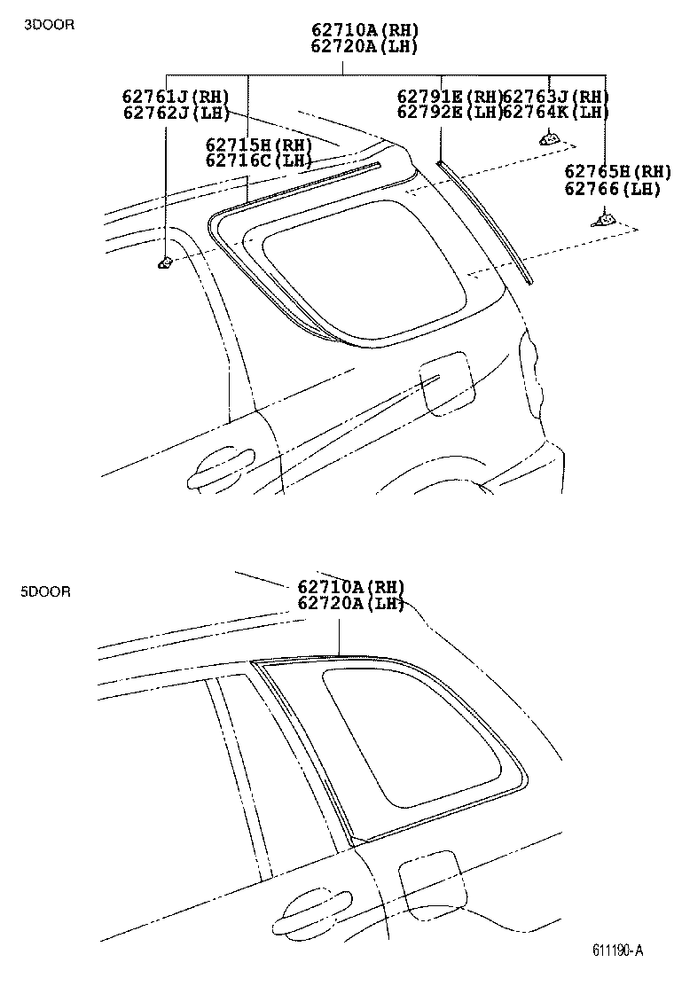  RAV4 J L |  SIDE WINDOW