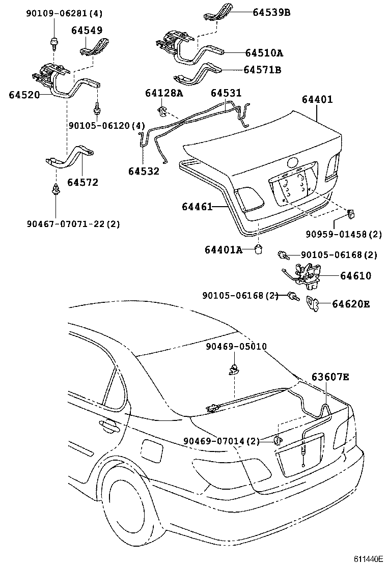  WINDOM |  LUGGAGE COMPARTMENT DOOR LOCK