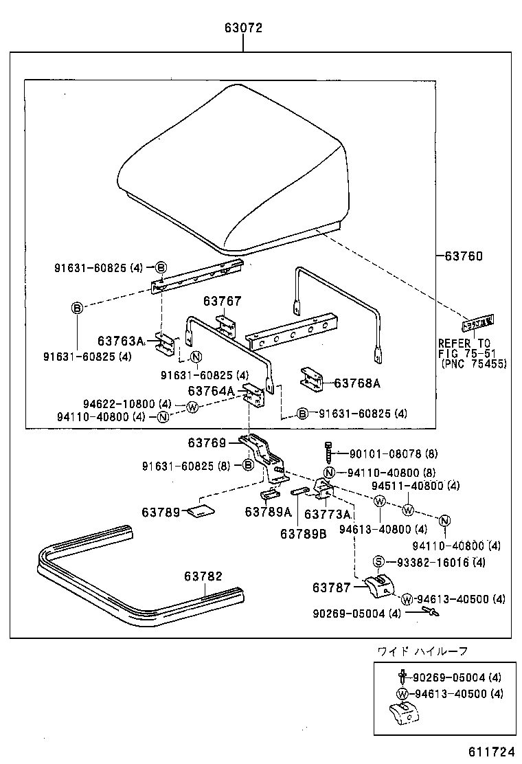  DYNA 200 TOYOACE G25 |  ROOF PANEL BACK PANEL