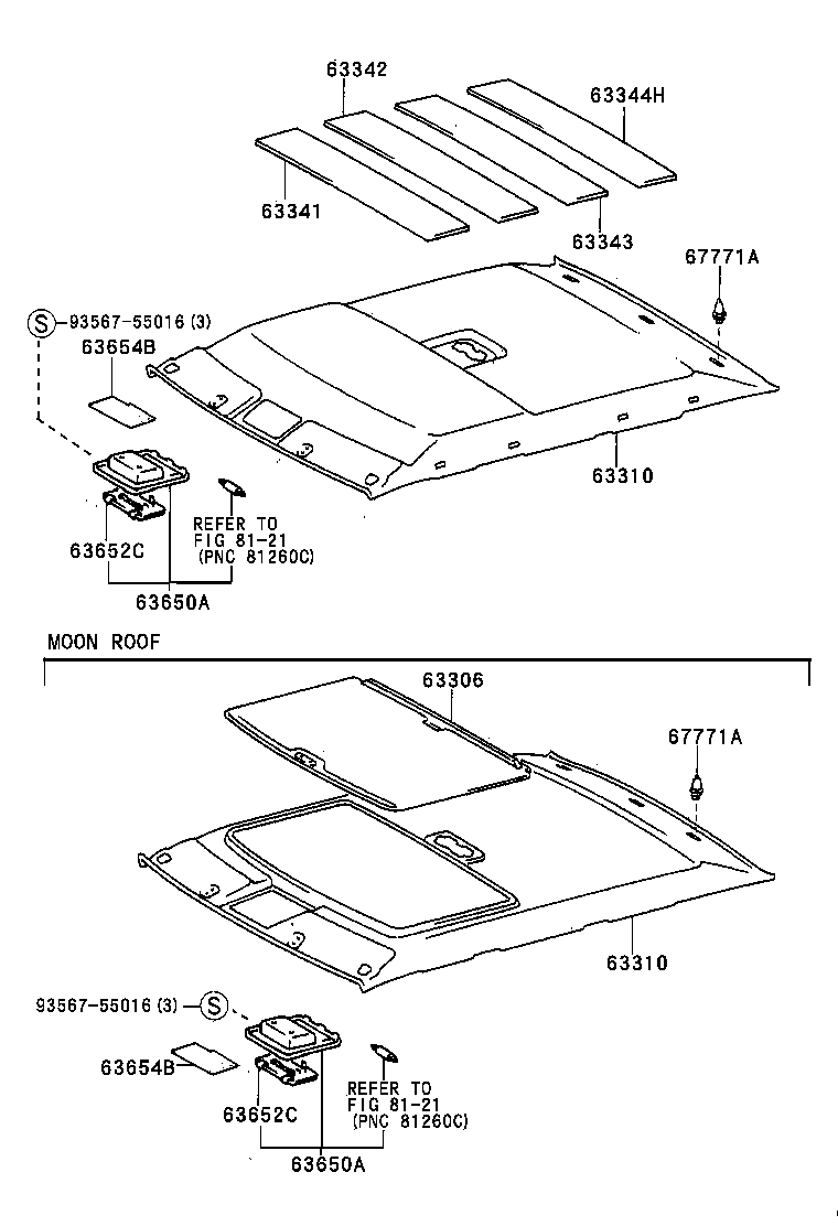  WINDOM |  ROOF HEADLINING SILENCER PAD