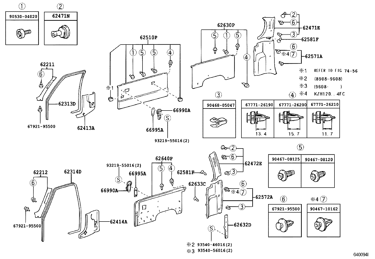  HIACE REGIUSACE |  INSIDE TRIM BOARD
