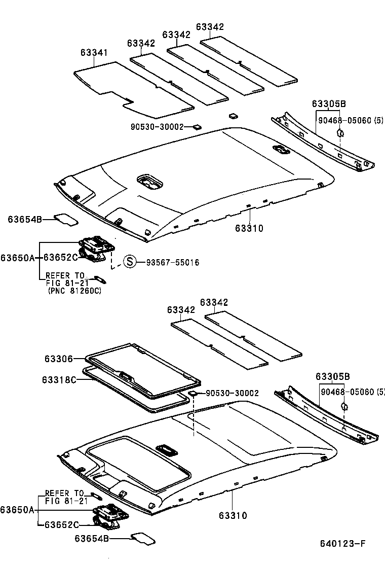  MARK 2 WG |  ROOF HEADLINING SILENCER PAD