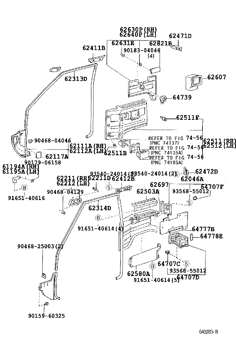 LAND CRUISER S T H T |  INSIDE TRIM BOARD