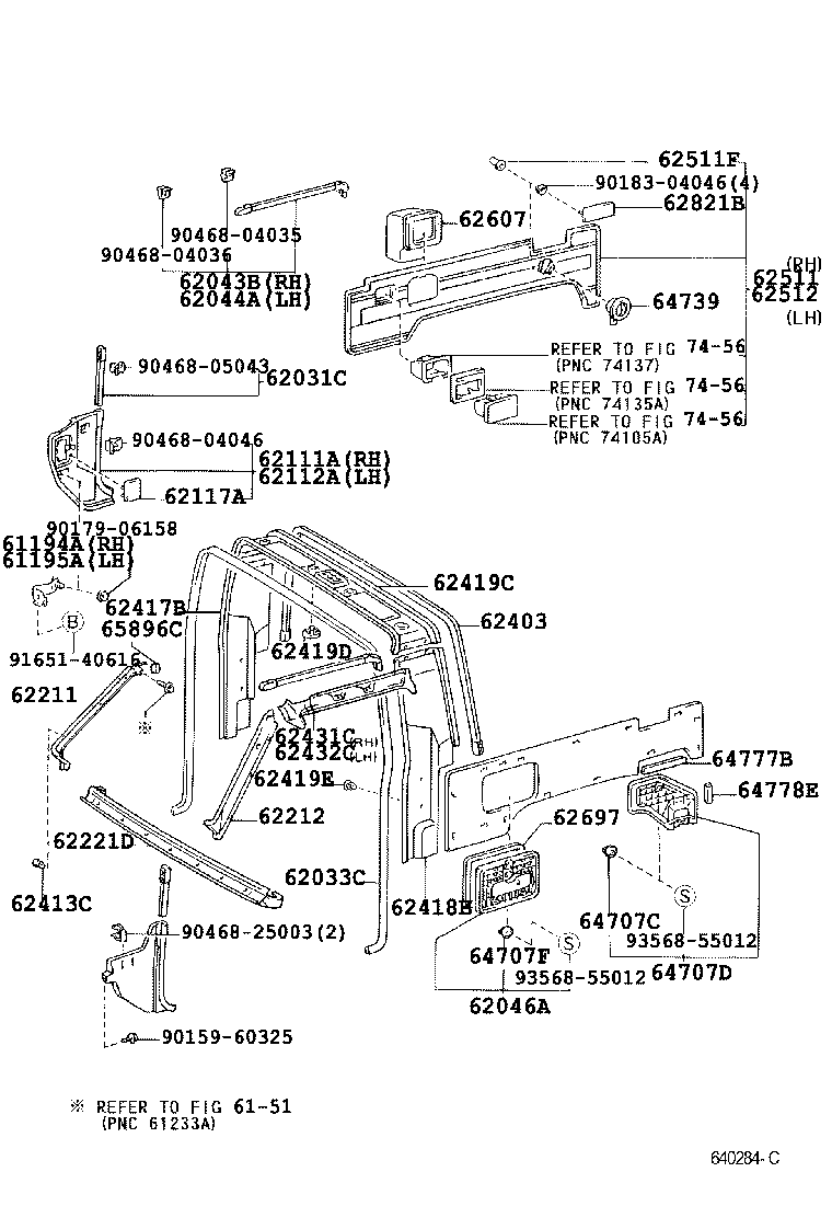  LAND CRUISER S T H T |  INSIDE TRIM BOARD