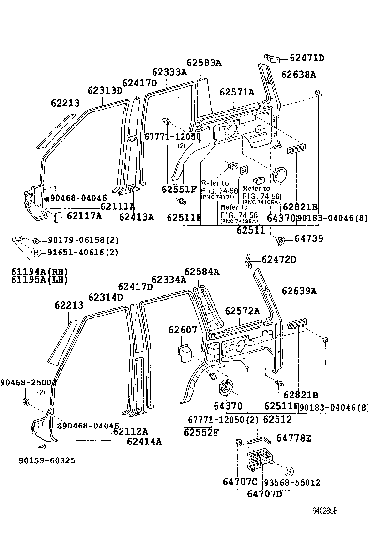  LAND CRUISER S T H T |  INSIDE TRIM BOARD