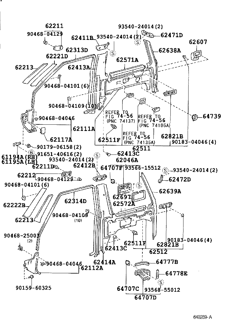  LAND CRUISER S T H T |  INSIDE TRIM BOARD