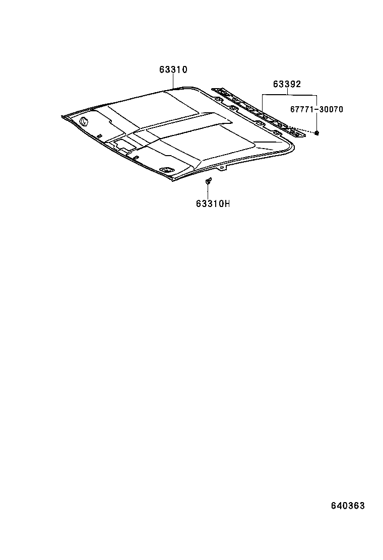  MR2 |  ROOF HEADLINING SILENCER PAD