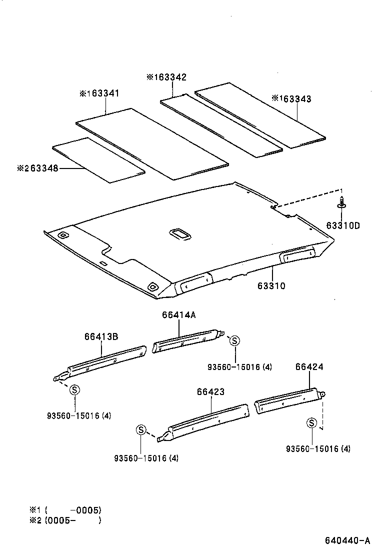  PRIUS |  ROOF HEADLINING SILENCER PAD