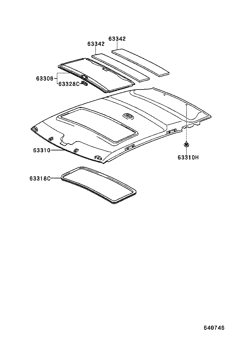  BB OPEN DECK |  ROOF HEADLINING SILENCER PAD