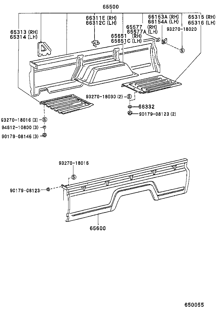  DYNA 200 TOYOACE G25 |  REAR BODY SIDE PANEL