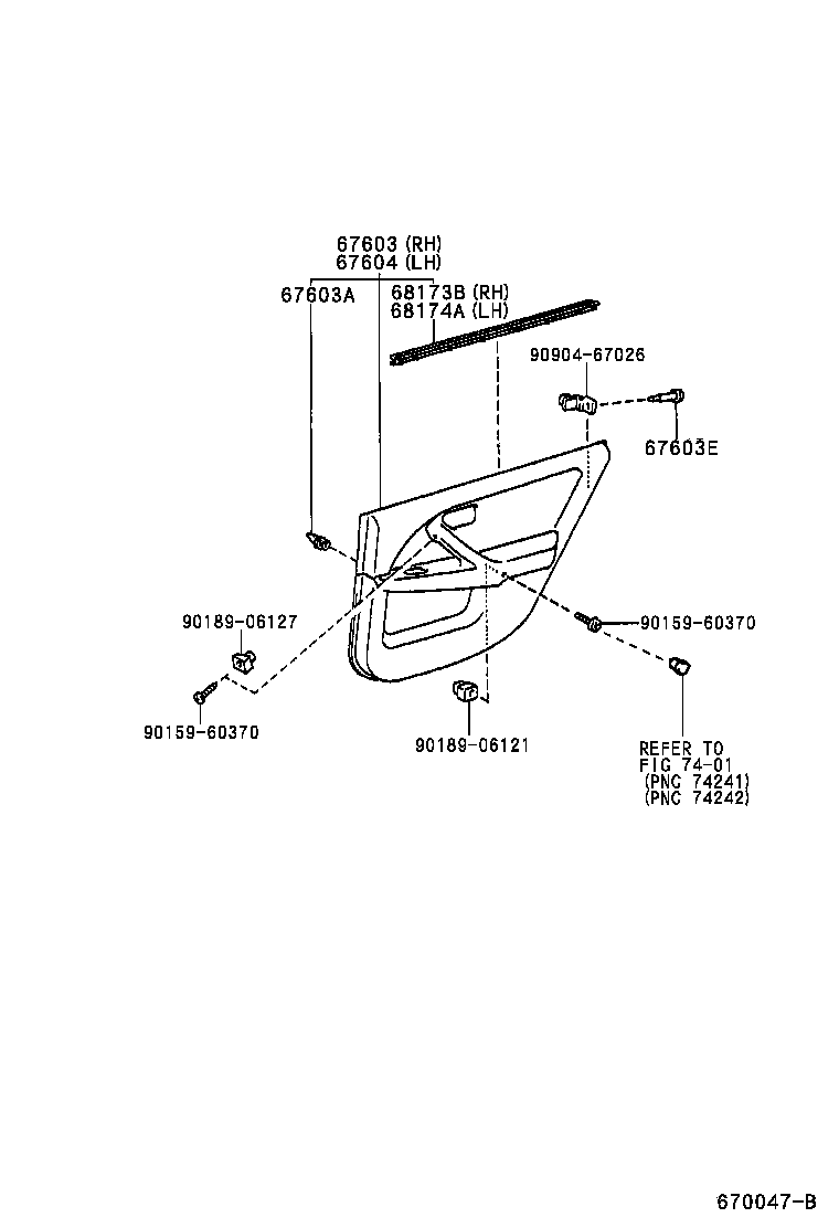  MARK 2 WG |  REAR DOOR PANEL GLASS