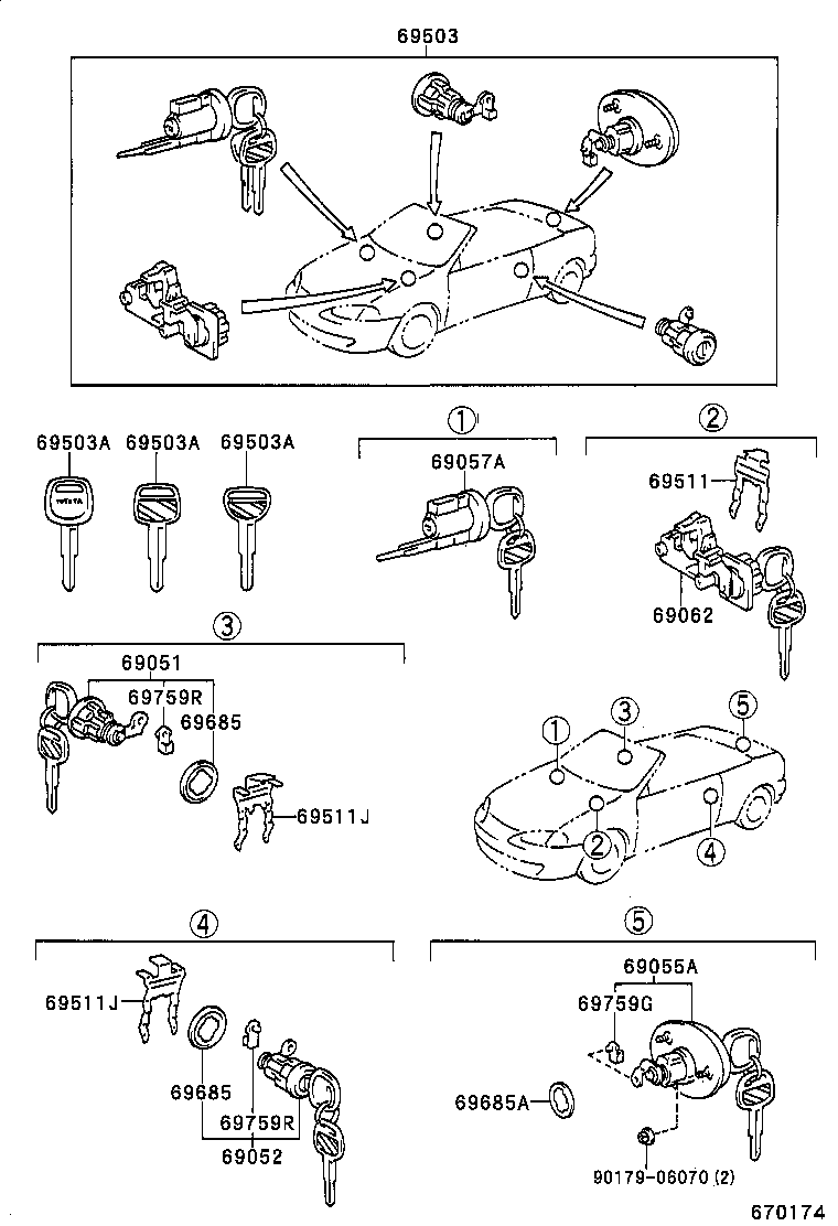  CYNOS |  LOCK CYLINDER SET