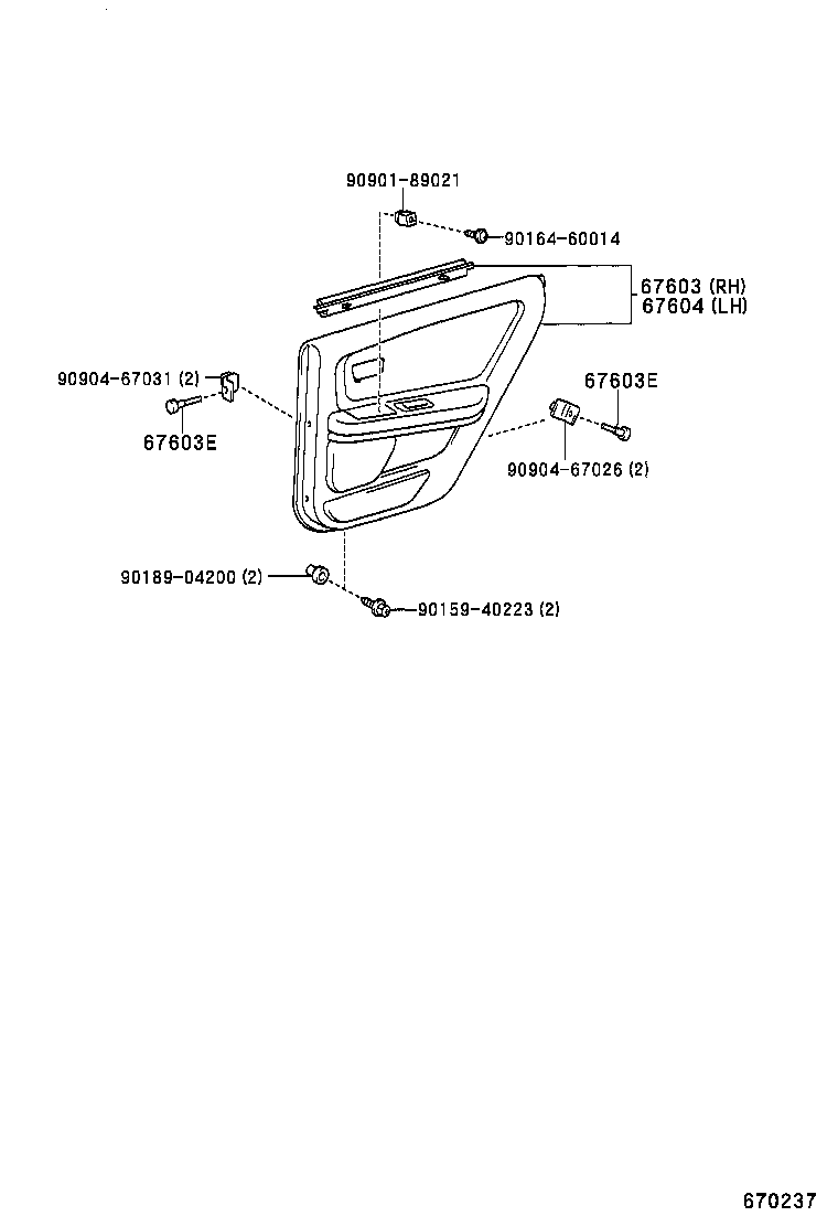  MARK 2 |  REAR DOOR PANEL GLASS