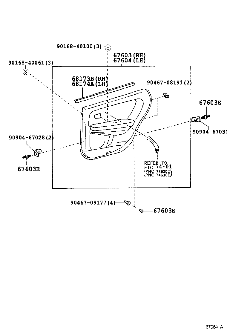  CROWN CROWN MAJESTA |  REAR DOOR PANEL GLASS