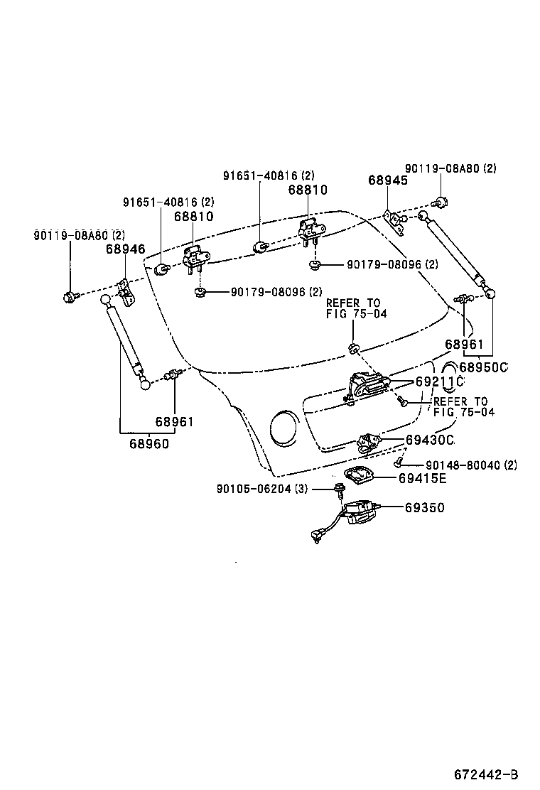 ALTEZZA ALTEZZA GITA |  BACK DOOR LOCK HANDLE