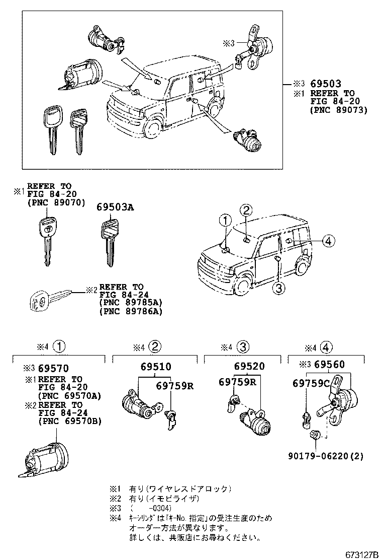  BB OPEN DECK |  LOCK CYLINDER SET