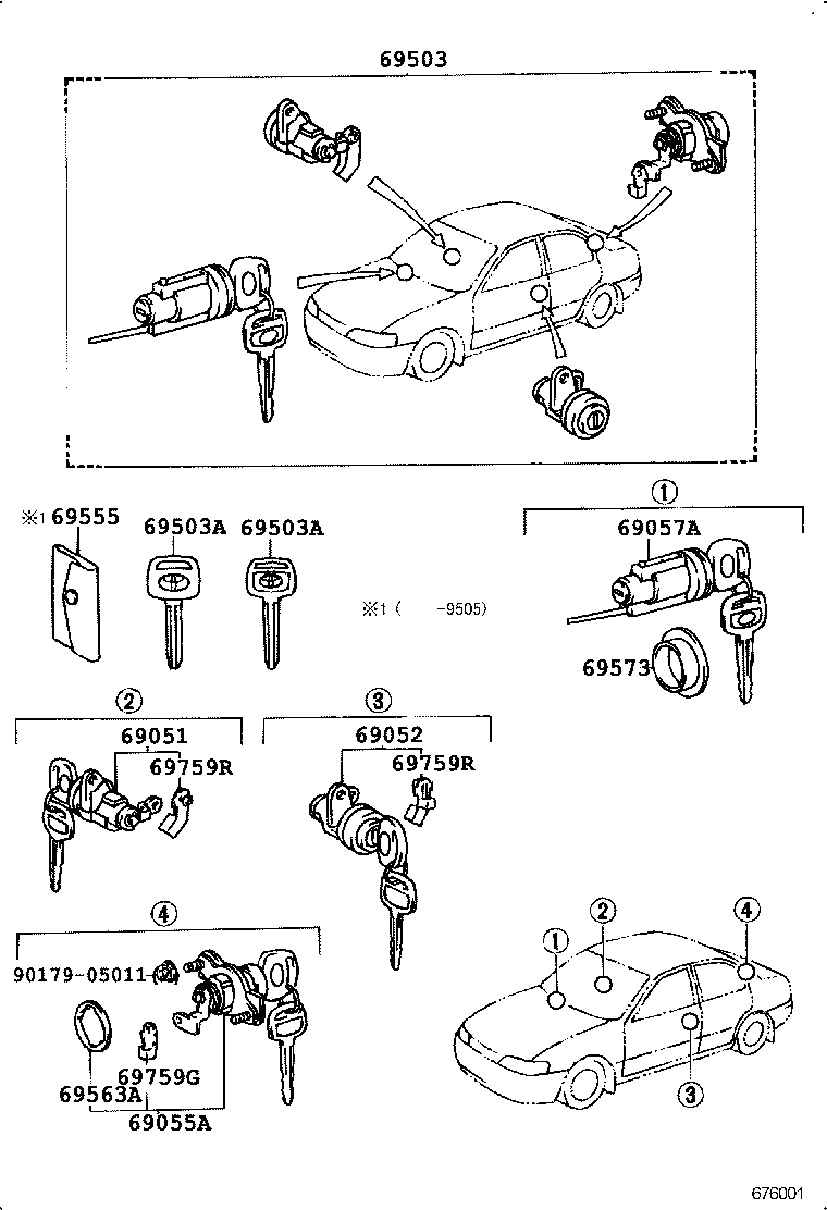  SPRINTER |  LOCK CYLINDER SET