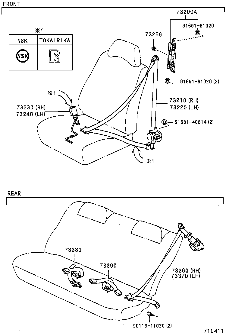  SPRINTER |  SEAT BELT CHILD RESTRAINT SEAT