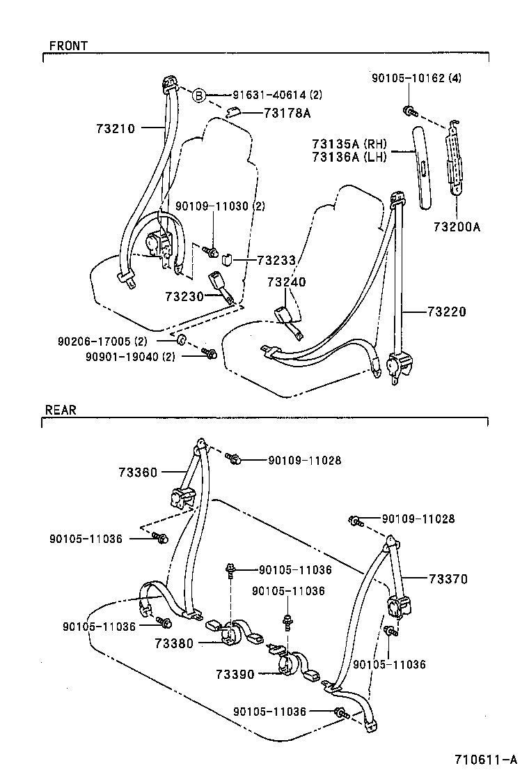  SPRINTER CARIB |  SEAT BELT CHILD RESTRAINT SEAT