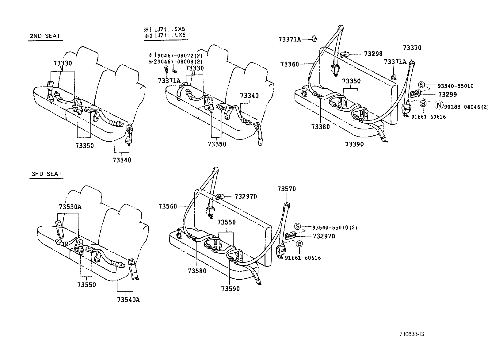  LAND CRUISER S T H T |  SEAT BELT