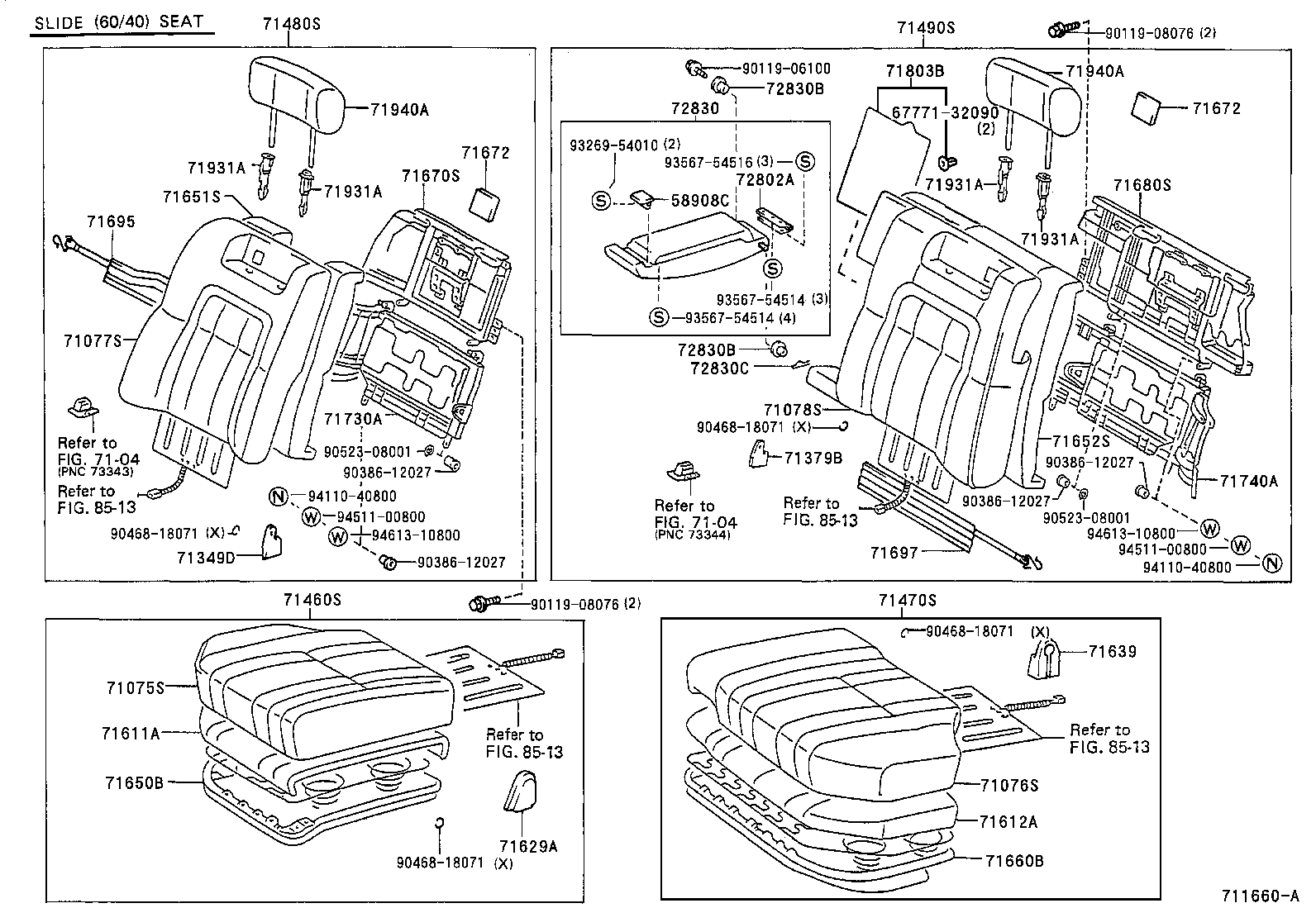  CROWN |  REAR SEAT SEAT TRACK