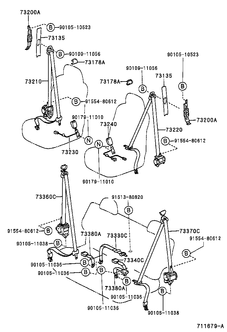  RAV4 J L |  SEAT BELT