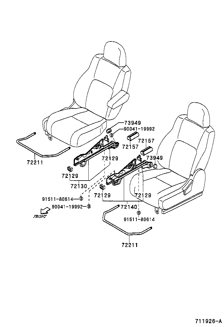 DUET |  FRONT SEAT SEAT TRACK