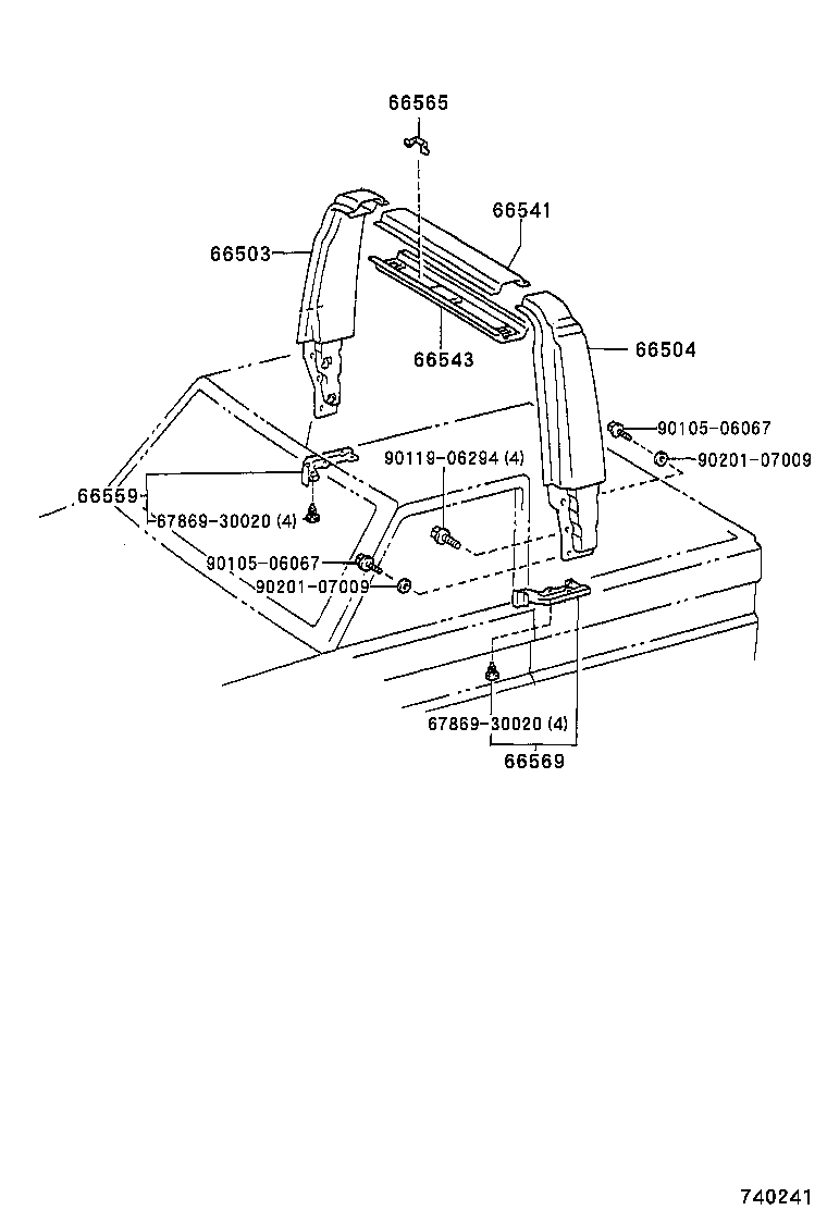  LAND CRUISER S T H T |  PROTECTOR PIPE ROLL BAR HANDRAIL