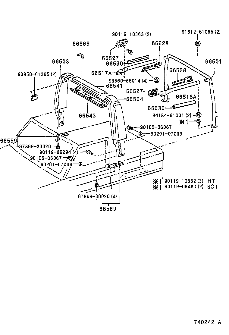  LAND CRUISER S T H T |  PROTECTOR PIPE ROLL BAR HANDRAIL