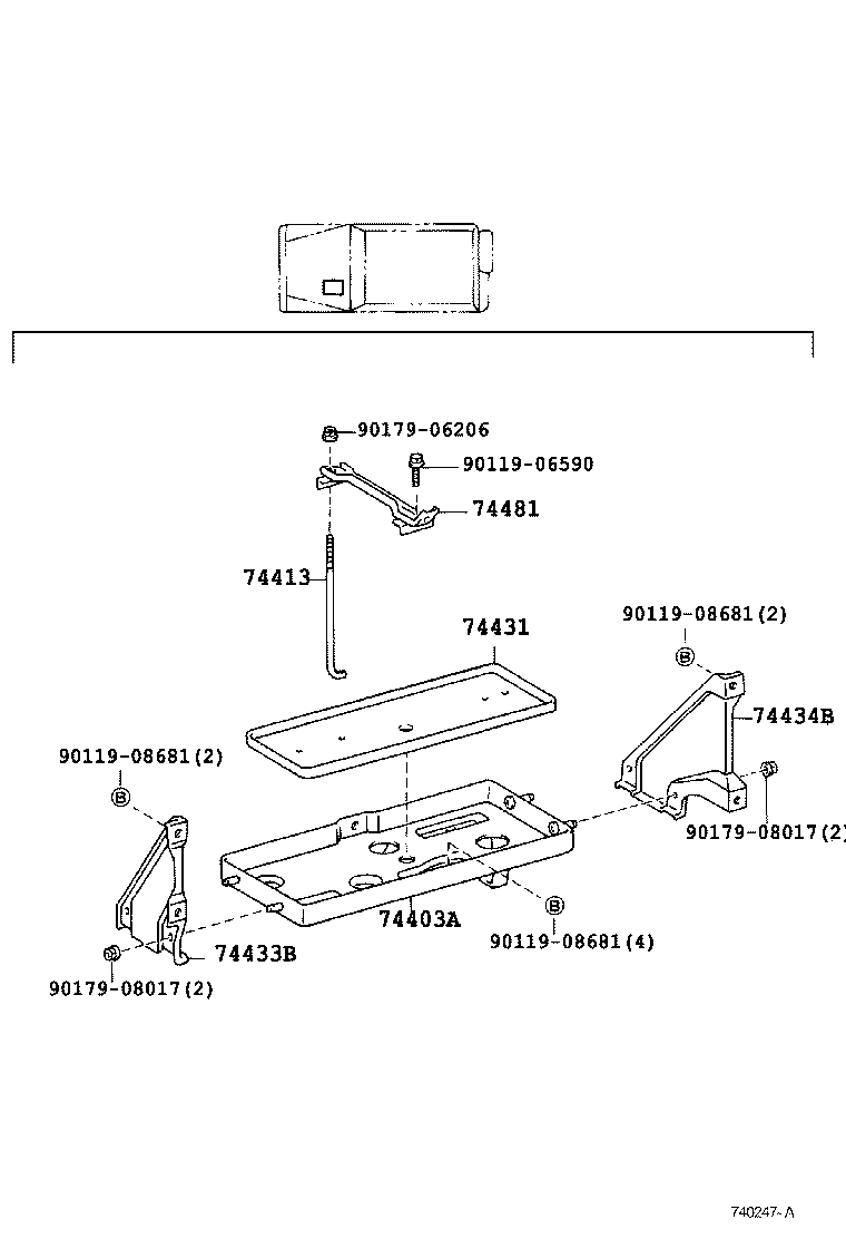  LAND CRUISER S T H T |  BATTERY CARRIER