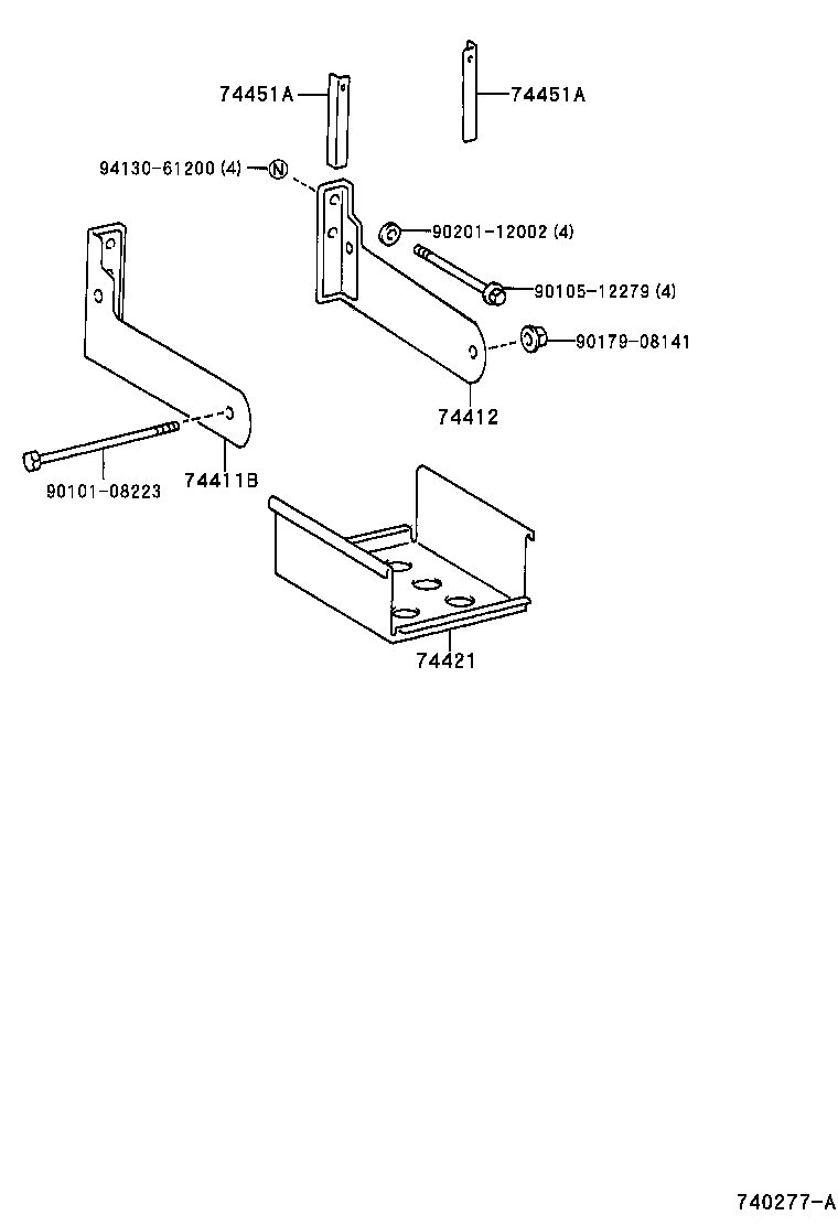 DYNA 200 TOYOACE G25 |  BATTERY CARRIER