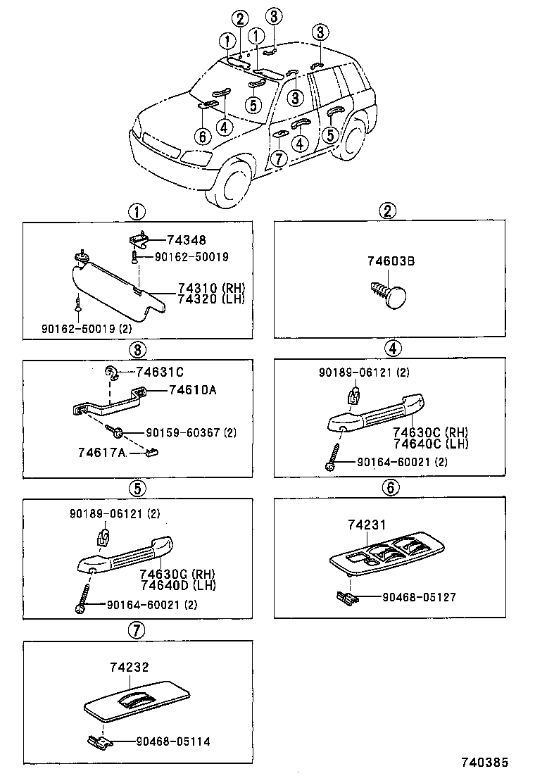  RAV4 |  ARMREST VISOR
