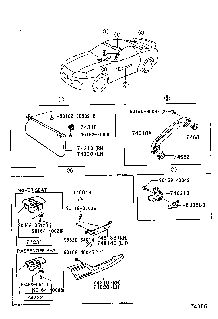  SUPRA |  ARMREST VISOR