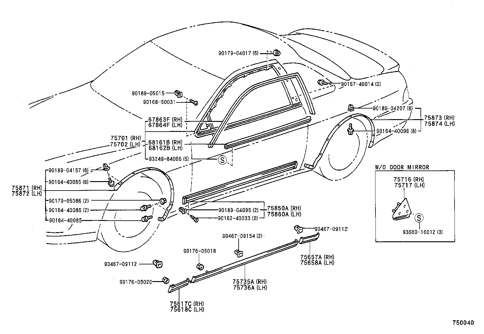  SOARER |  SIDE MOULDING