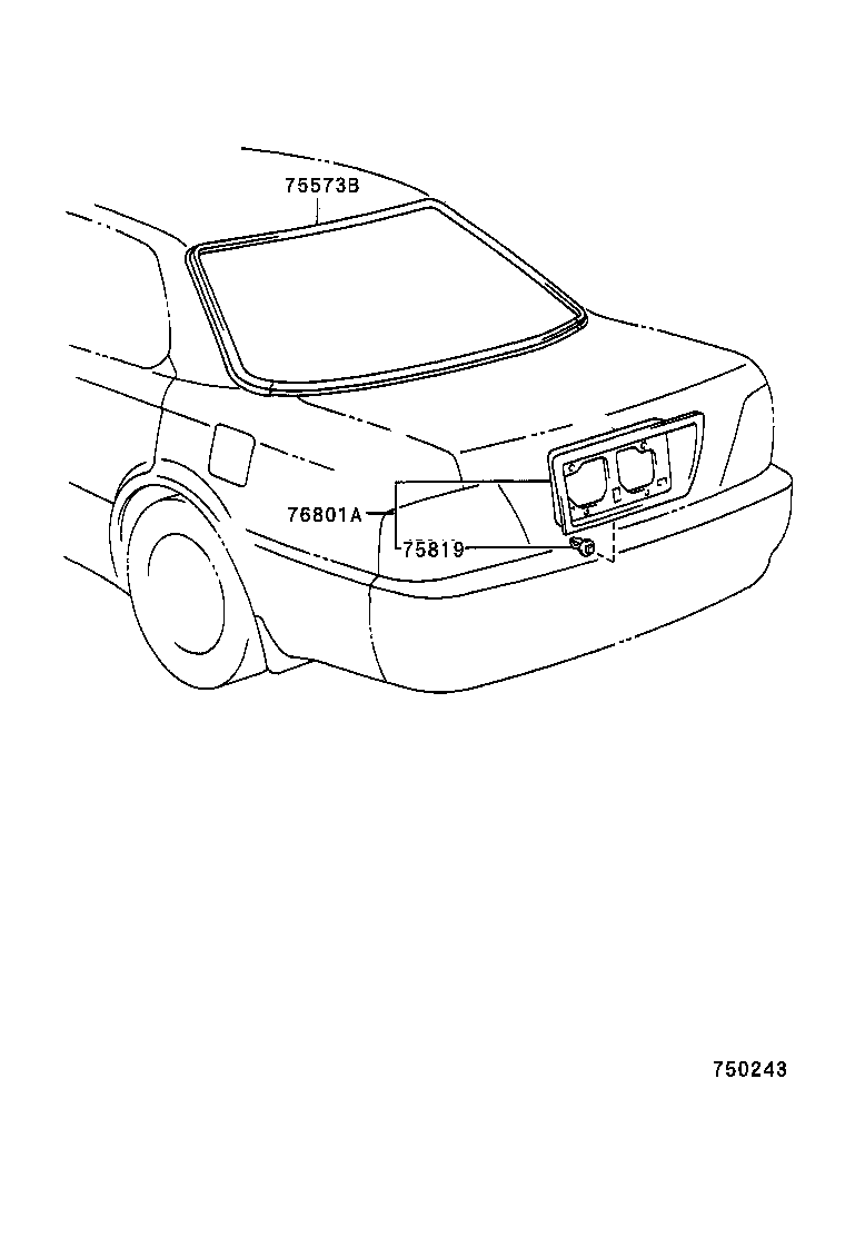  CAMRY VISTA |  REAR MOULDING