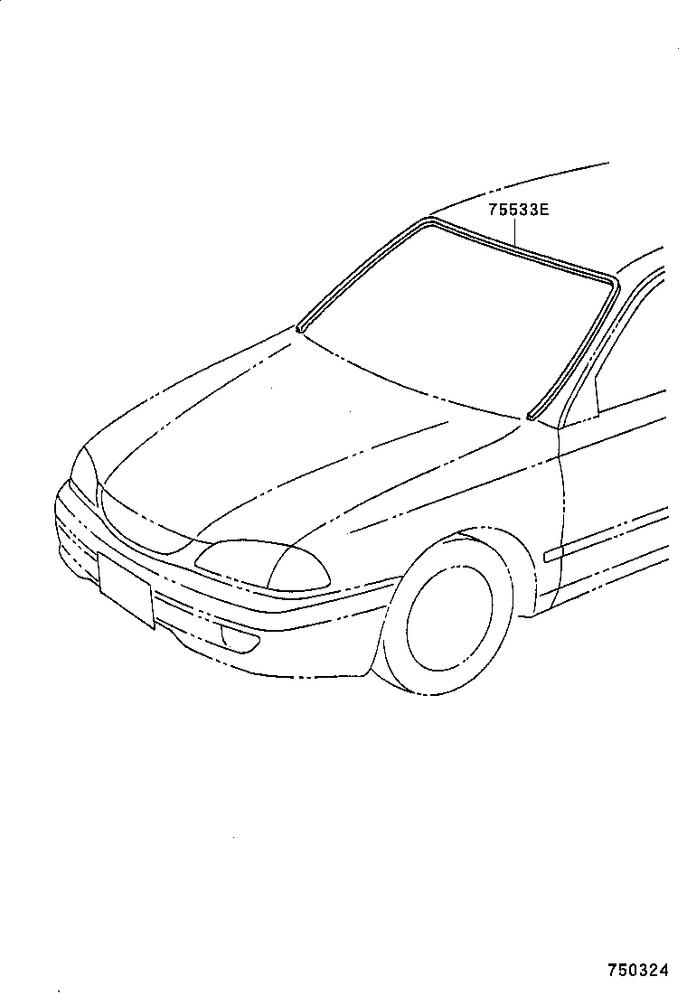  CALDINA |  FRONT MOULDING