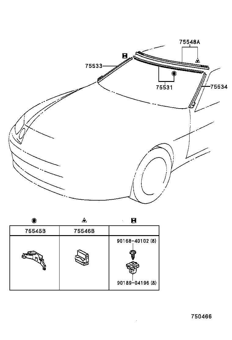  SOARER |  FRONT MOULDING