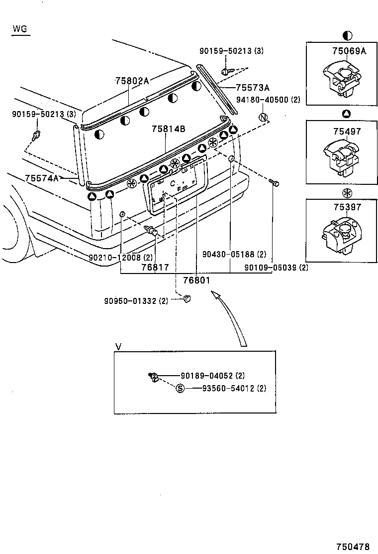  CROWN |  REAR MOULDING